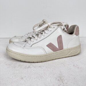 Veja V-12  Leather Extra White Sneakers Sz 7